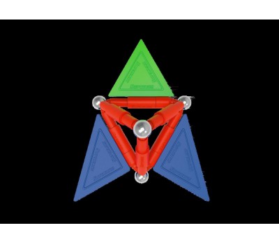 Set de constructie magnetic de baza Supermag Tags, 28 piese